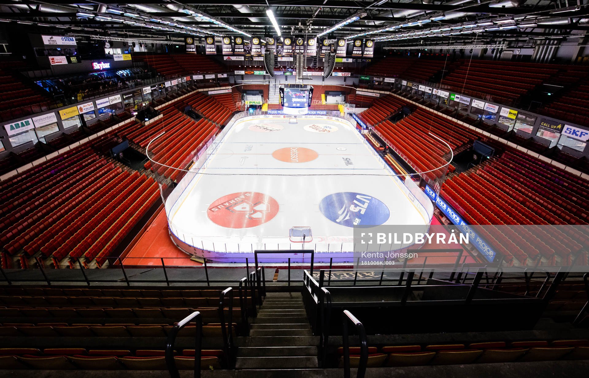 Interiör av Gavlerinken innan ishockeymatchen i SHL mellan