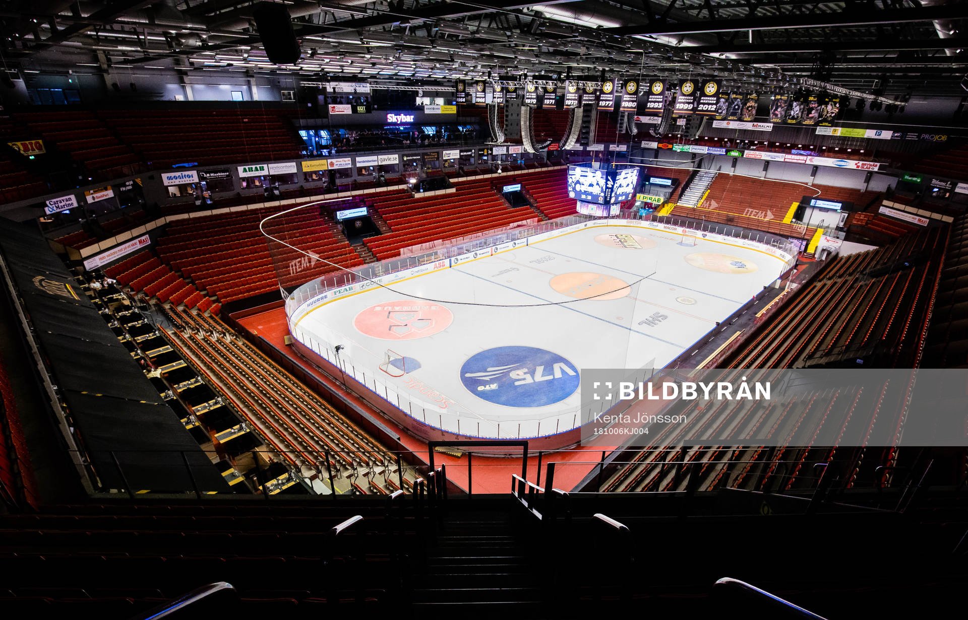 Interiör av Gavlerinken innan ishockeymatchen i SHL mellan