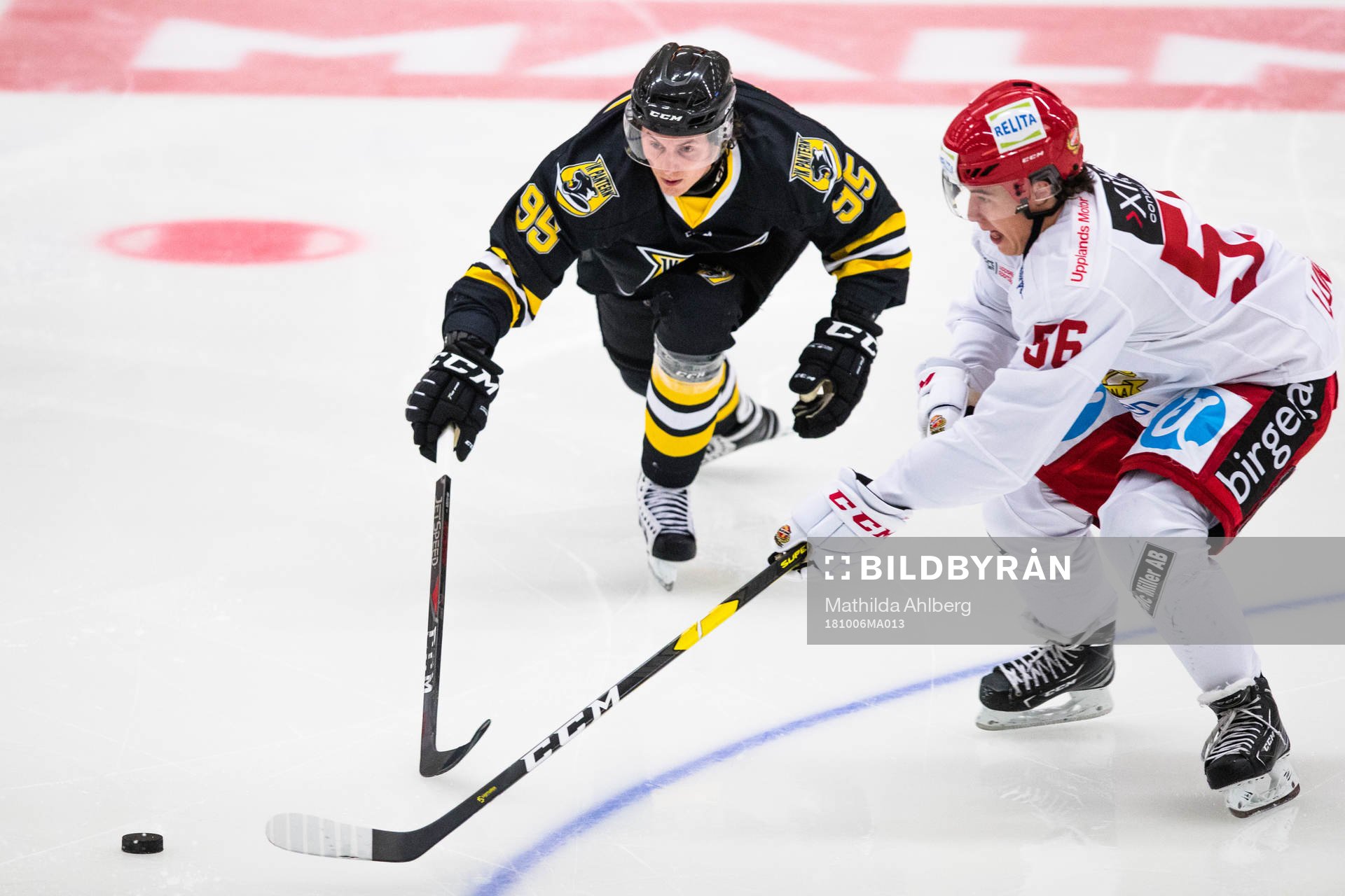 Panterns Nick Olesen och Almtunas Alexander Lunsjö
