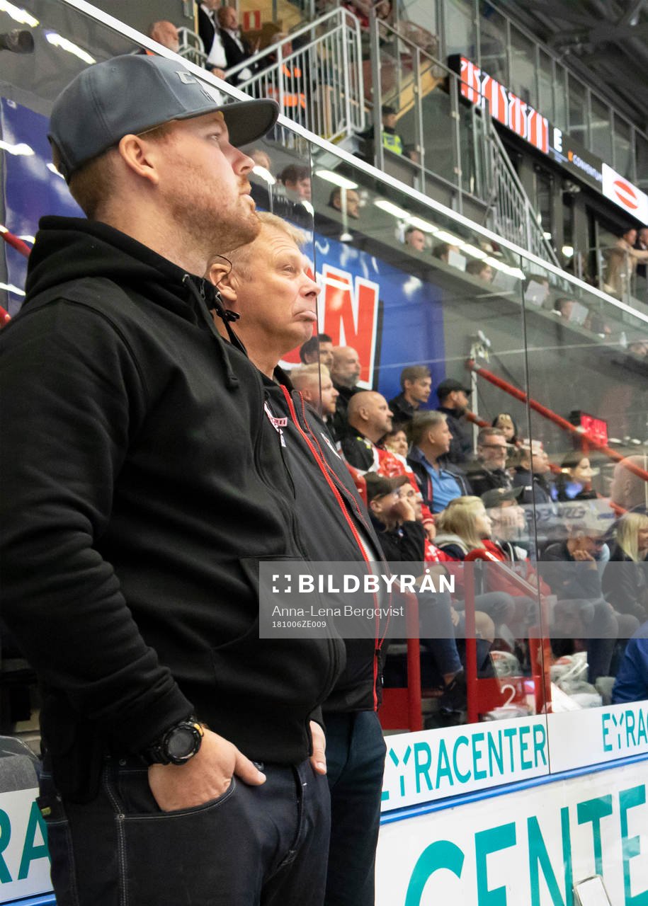 Malmö Redhawks materialförvaltare Anders Fagerström och