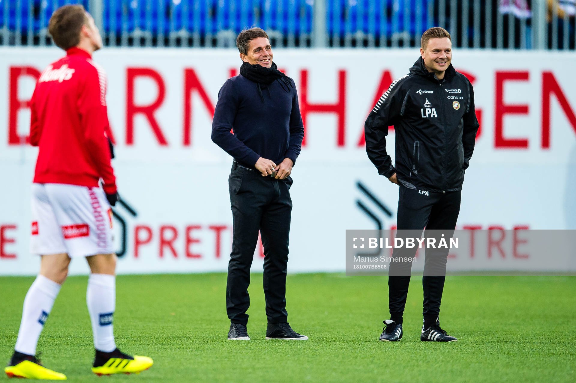 Simo Valakari, head coach of Tromsø, and Lars Petter Sagen