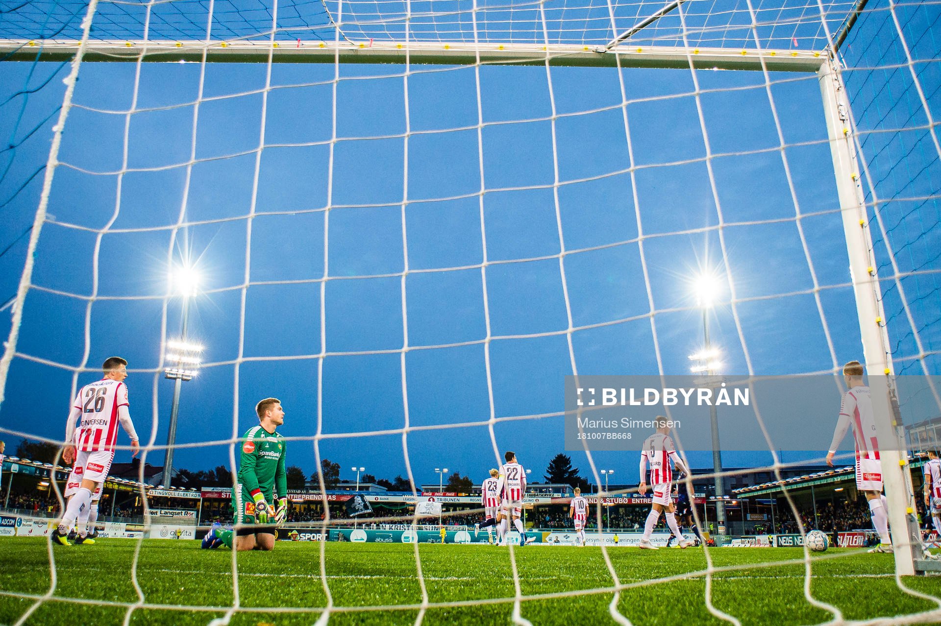 Gudmund Taksdal Kongshavn of Tromsø looks dejected