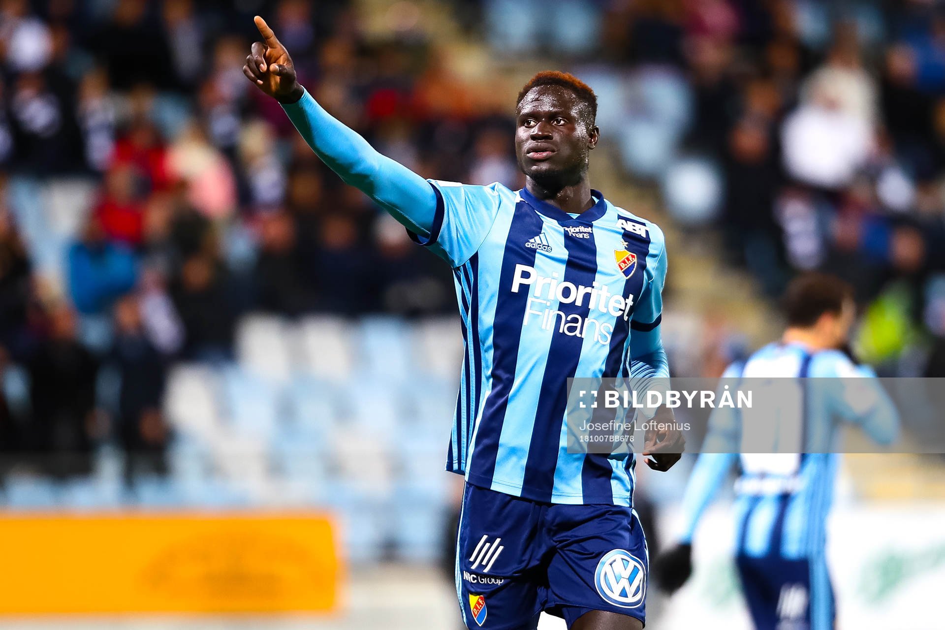 Djurgårdens Aliou Badji jublar