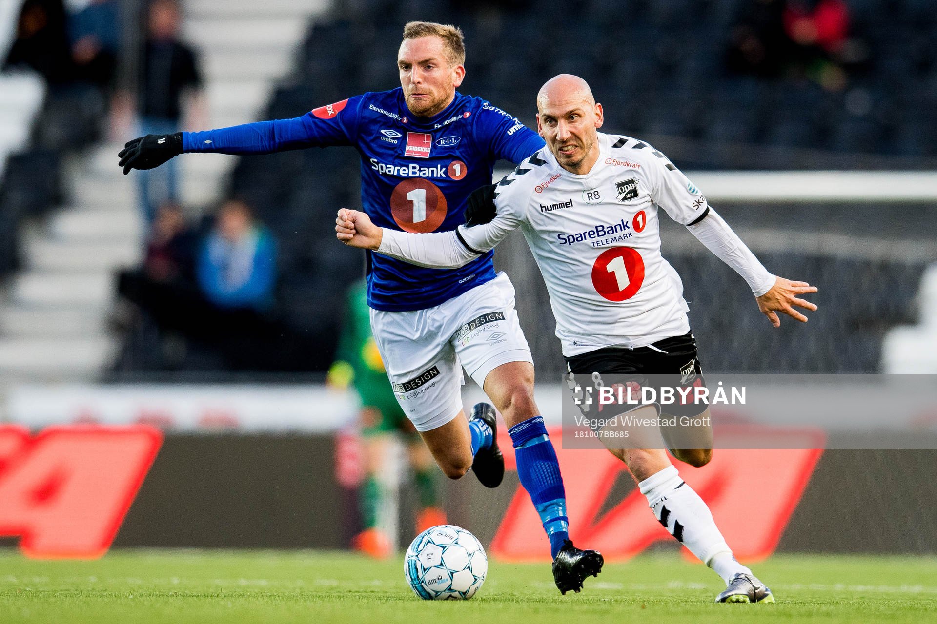 Kristoffer Løkberg of Ranheim and Jone Samuelsen of Odd