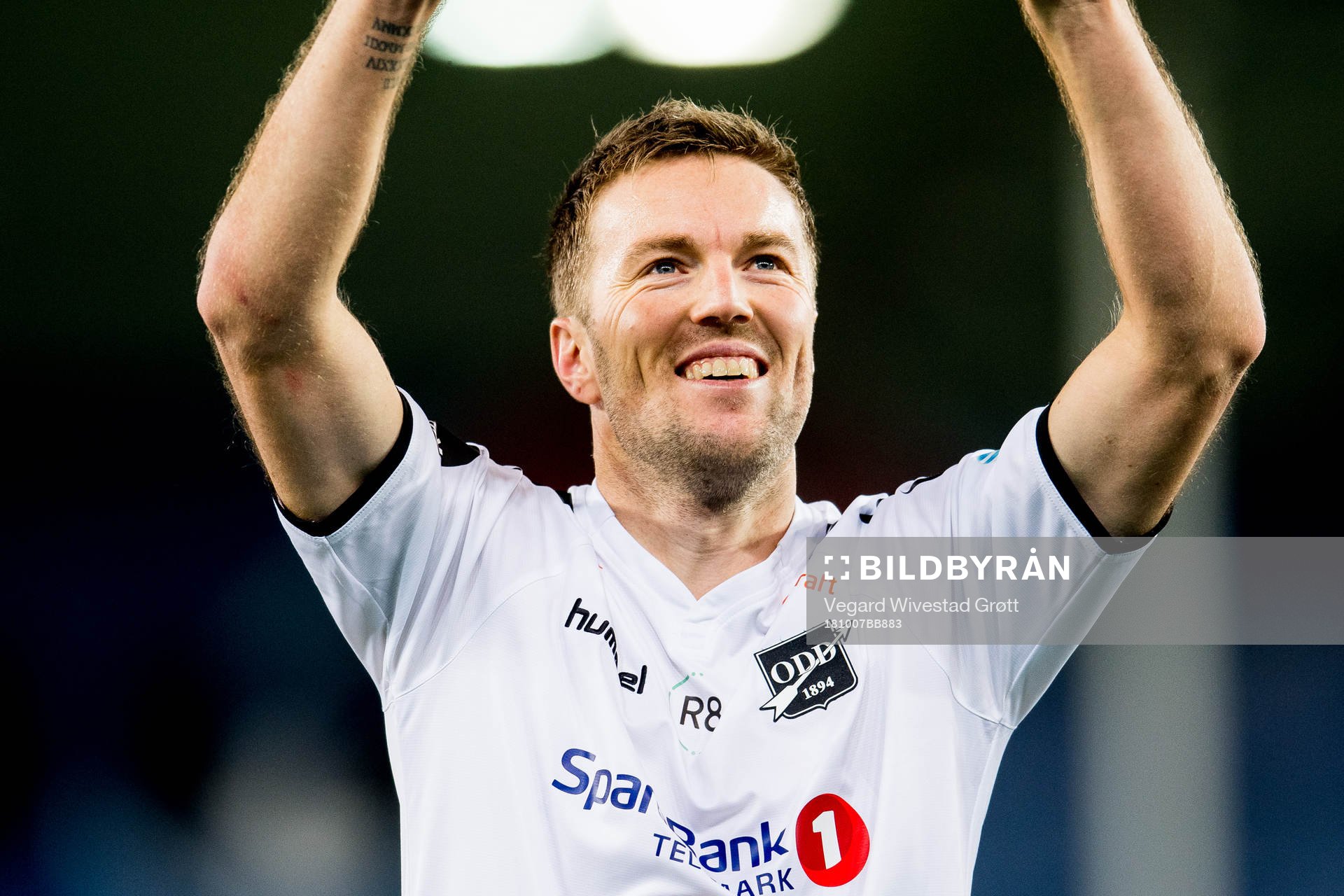 Espen Ruud of Odd celebrates