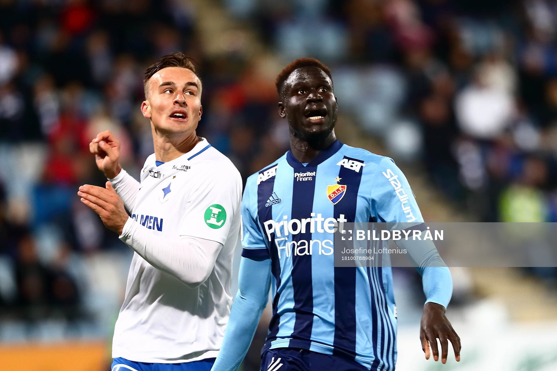 Norrköpings Henrik Castegren och Djurgårdens Aliou Badji