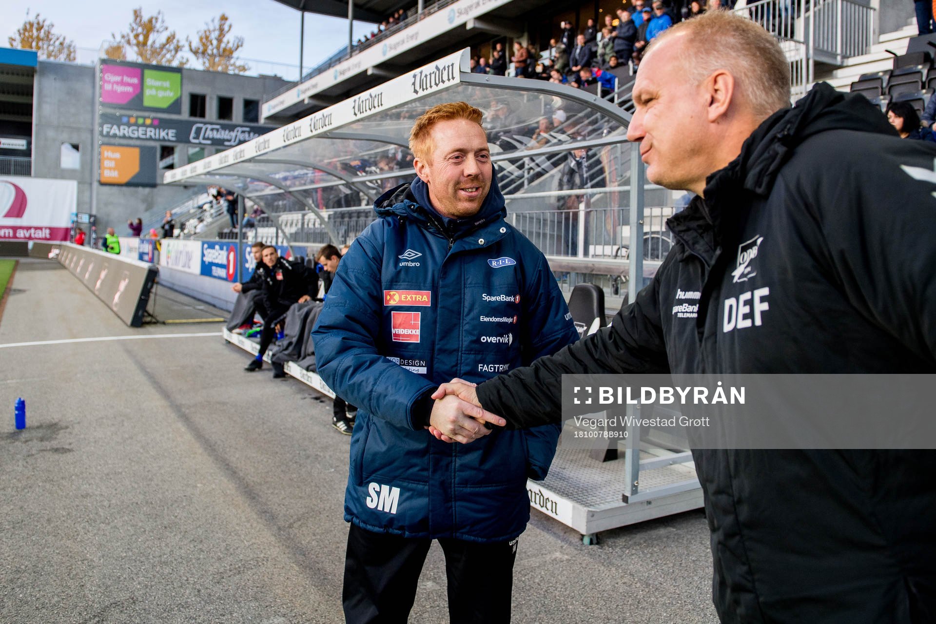 Svein Maalen, head coach of Ranheim, and Dag-Eilev Fagermo,