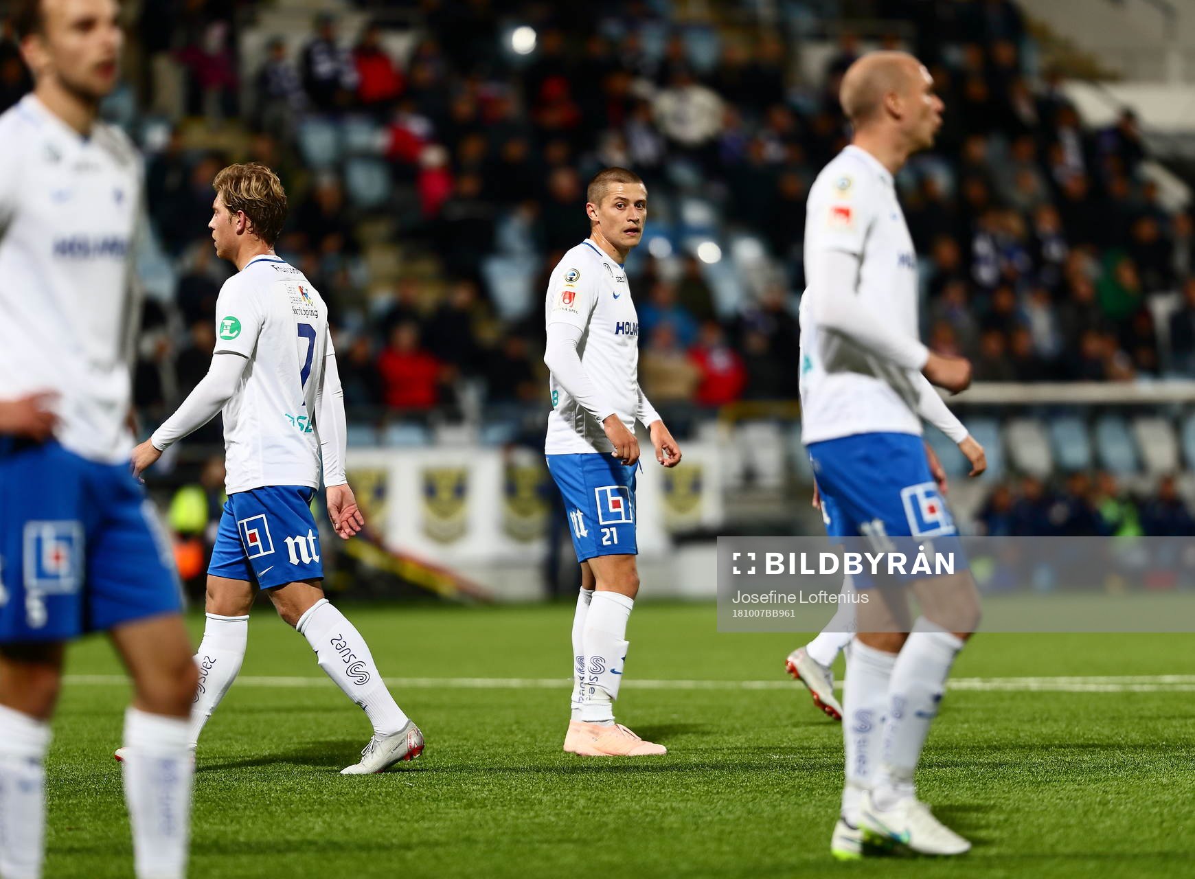 Norrköpingsspelare, bland andra Simon Thern och Andreas
