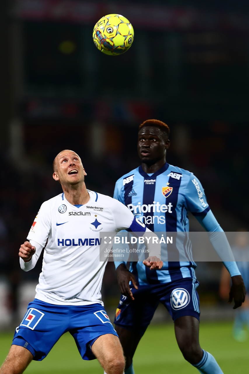 Norrköpings Andreas Johansson och Djurgårdens Aliou Badji