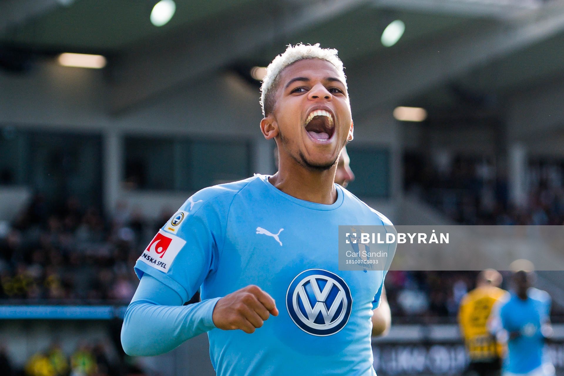 Malmö FFs Romain Gall jublar