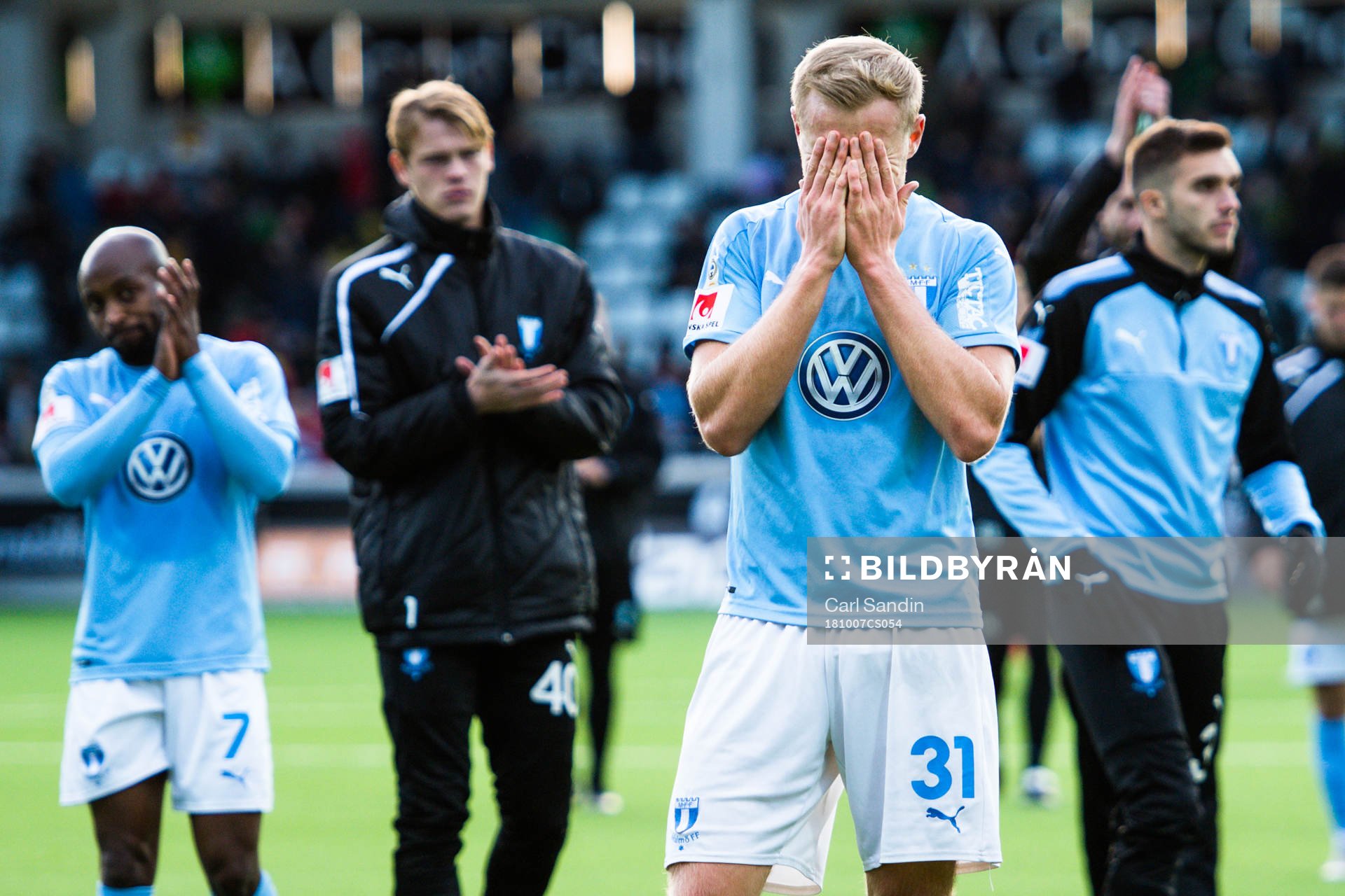 Malmö FFs Franz Brorsson deppar