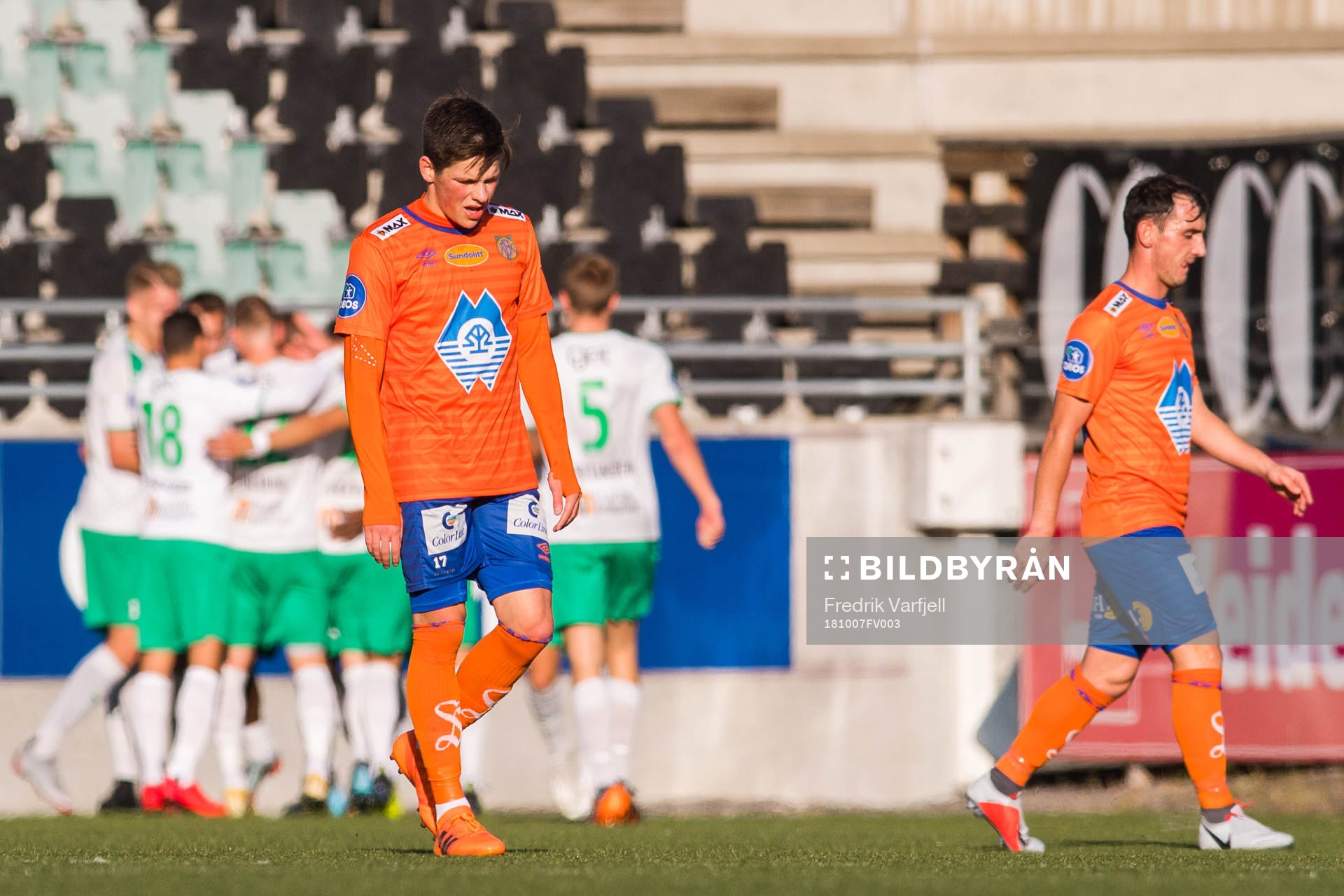 Sondre Fet of Aalesund looks dejected