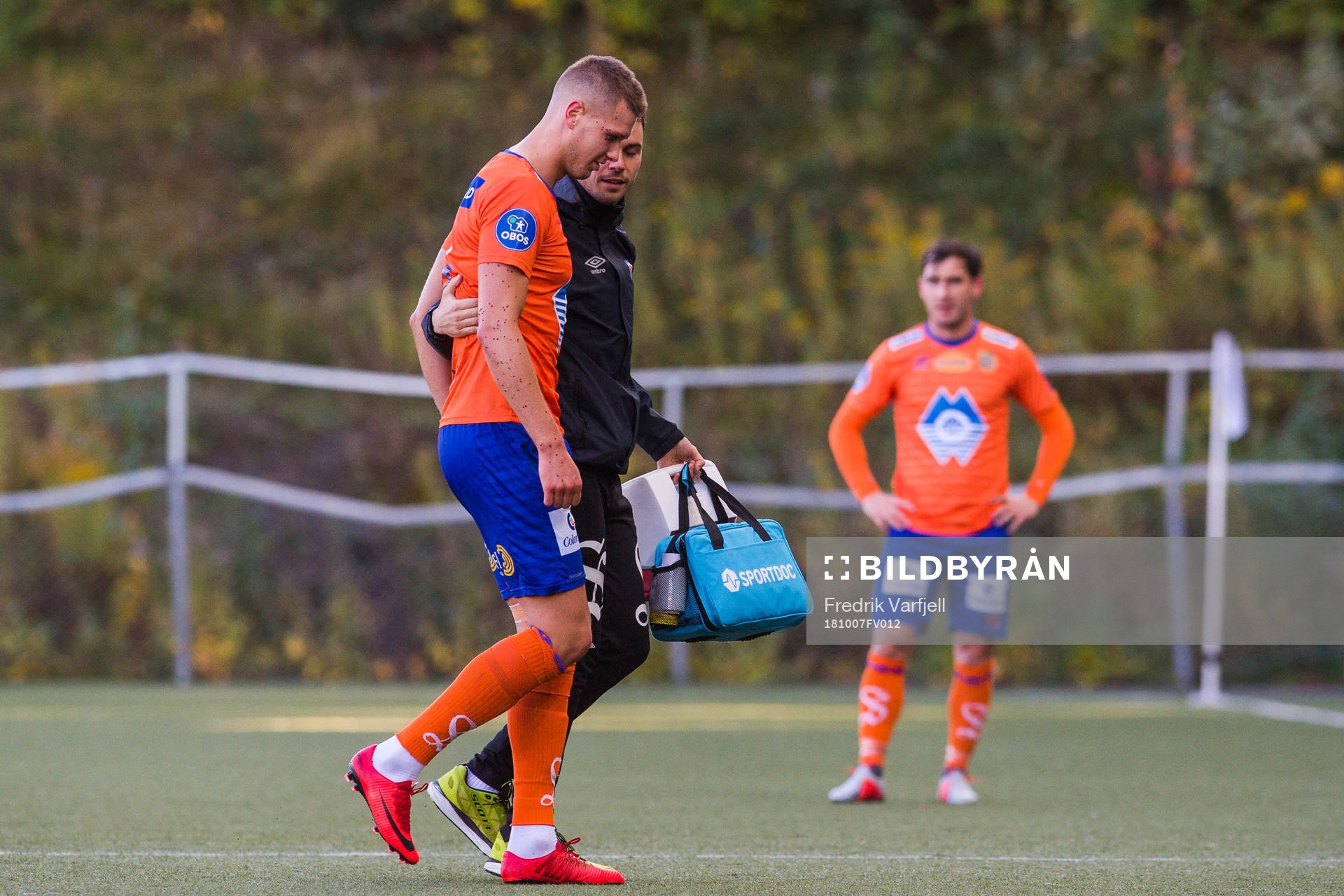 Hólmbert Fridjónsson of Aalesund in pain