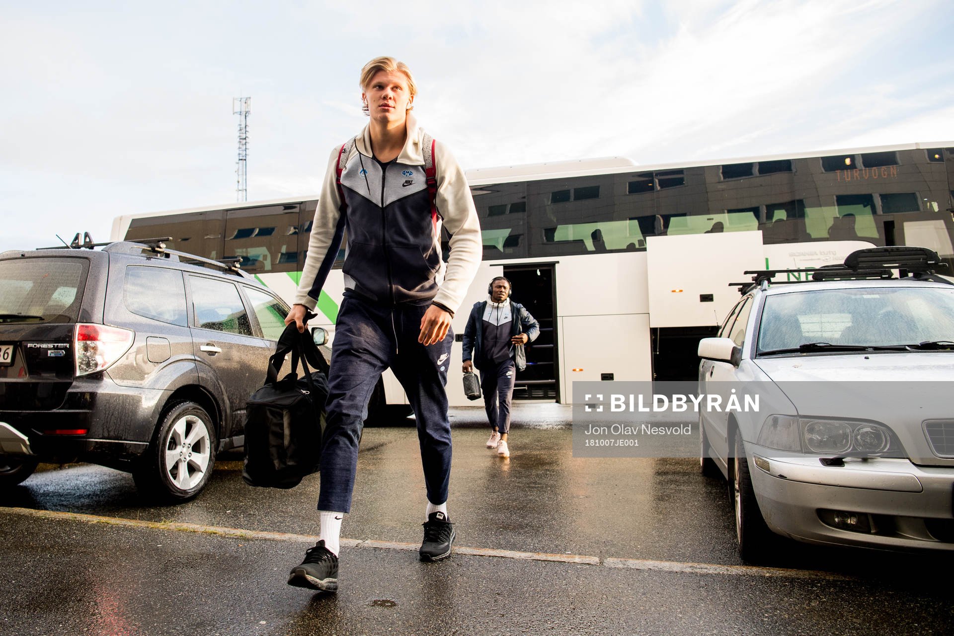 Erling Braut Håland of Molde arrives