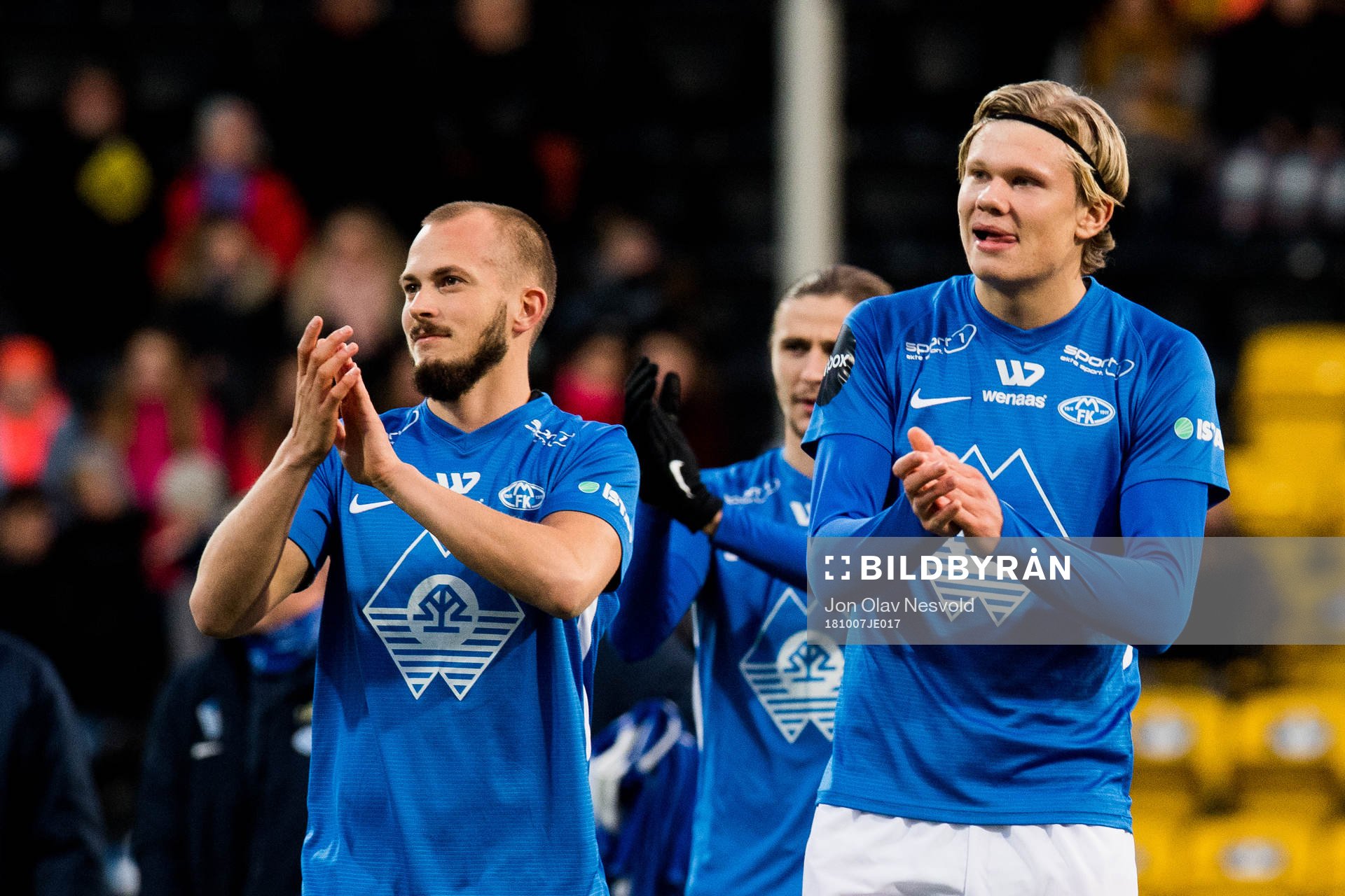 Eirik Hestad and Erling Braut Håland of Molde