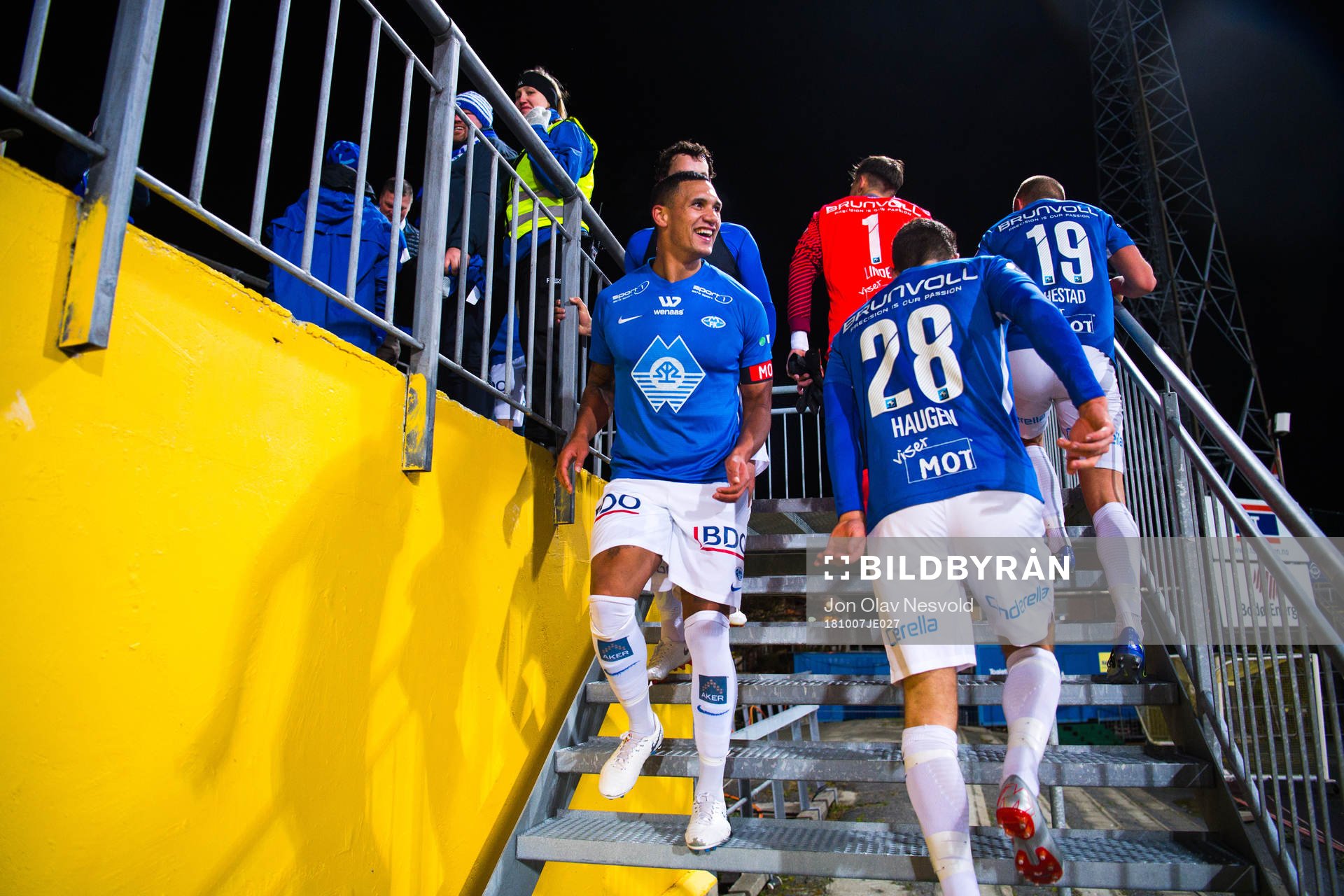 Ruben Gabrielsen of Molde celebrates