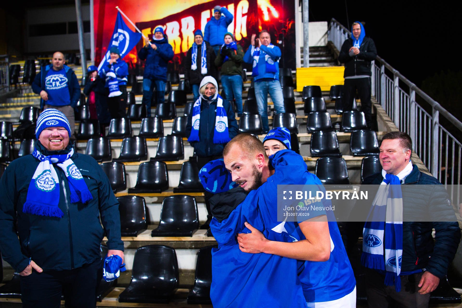 Eirik Hestad of Molde celebrates