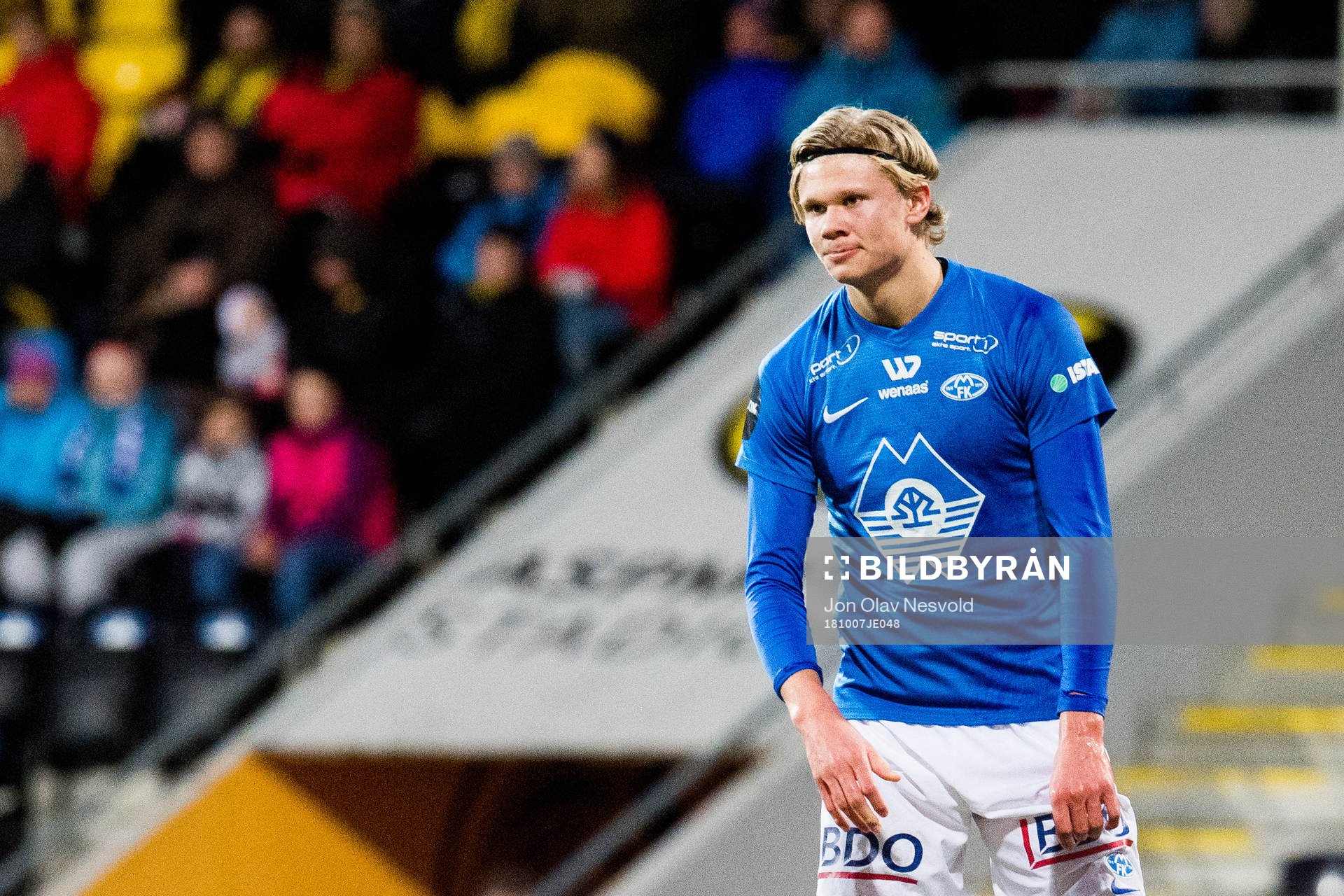 Erling Braut Håland of Molde looks dejected