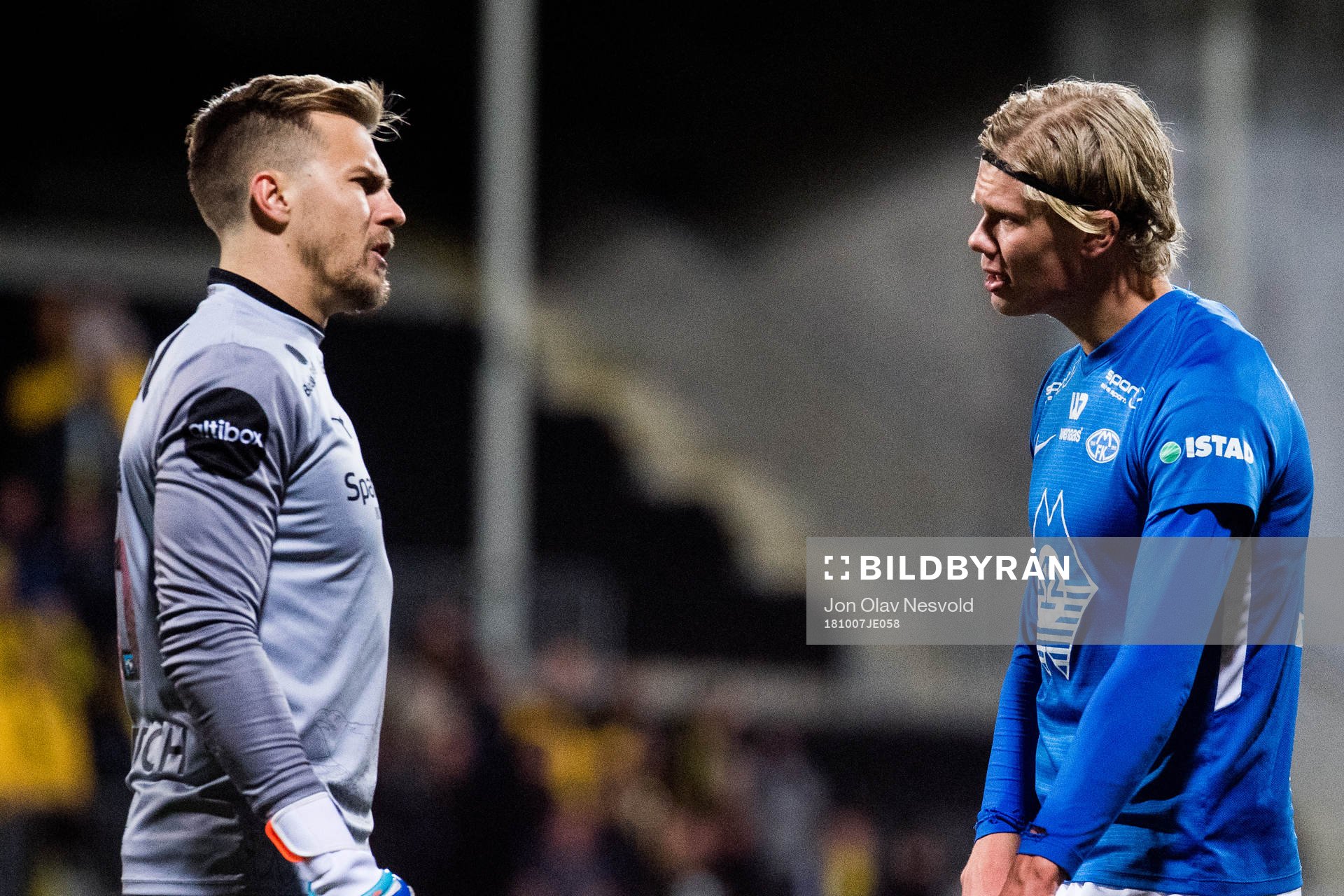 Goalkeeper Ricardo Friedrich of Bodø/Glimt and Erling