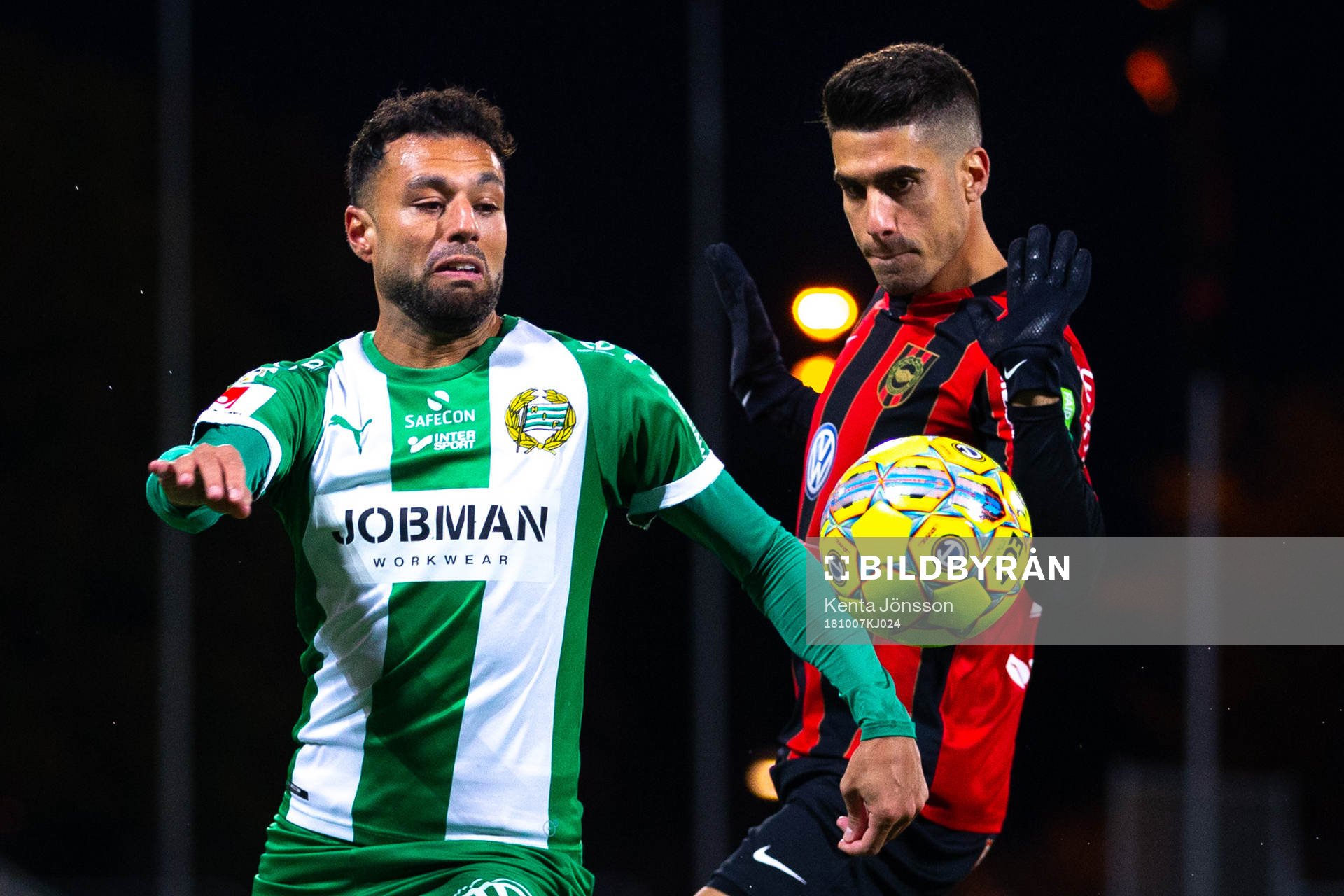 Hammarbys Imad Khalili och Brommapojkarnas Antonio Nieves