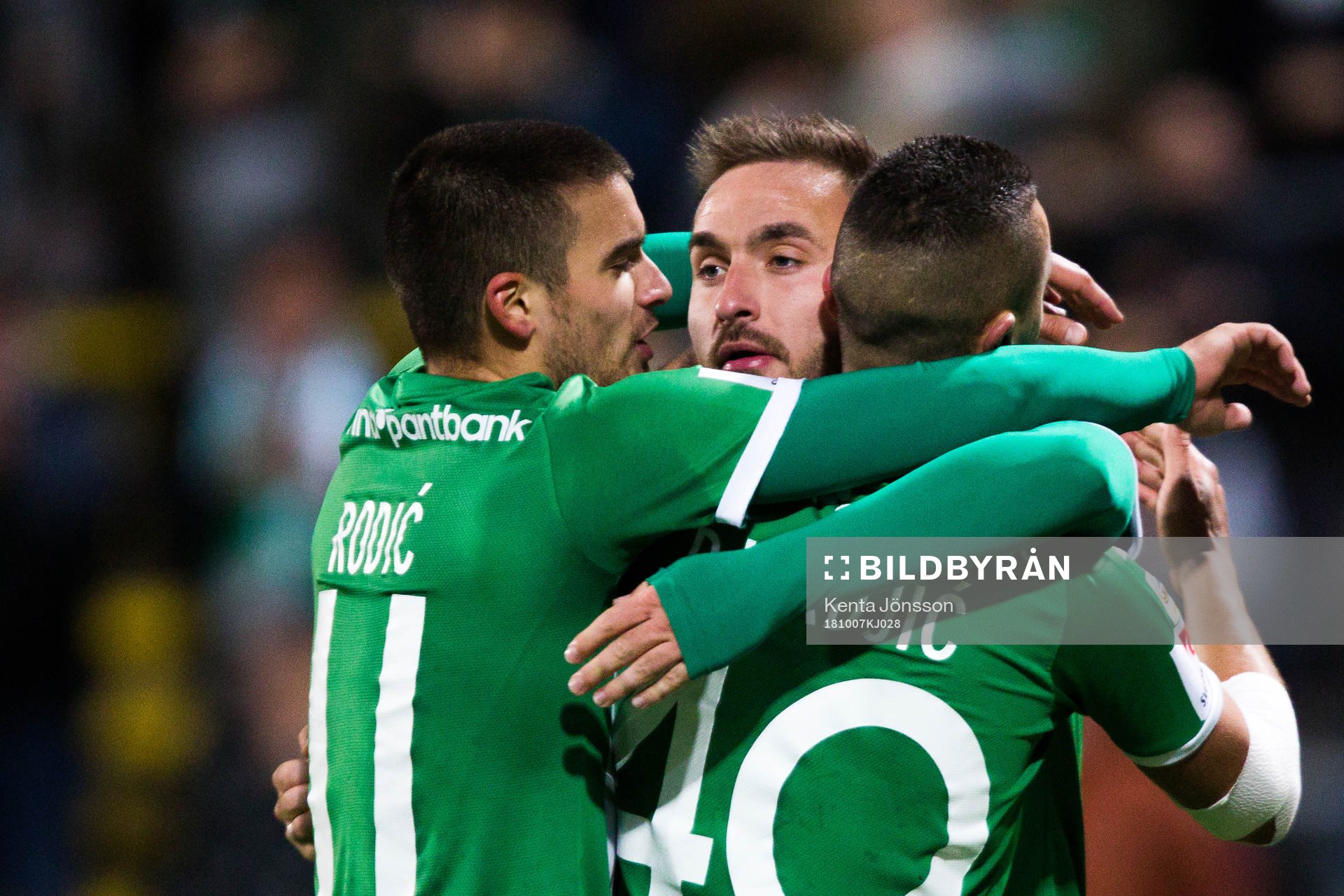 Hammarbys Vladimir Rodic  , Muamer Tankovic och Nikola