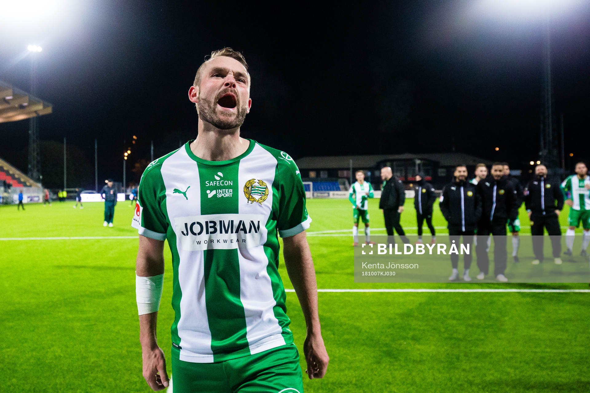 Hammarbys Mads Fenger Nielsen jublar