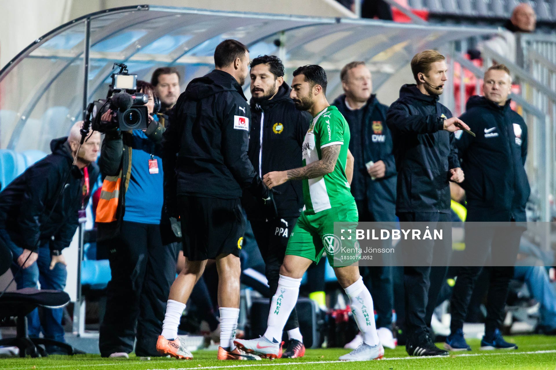 Hammarbys Jiloan Hamad blir utbytt