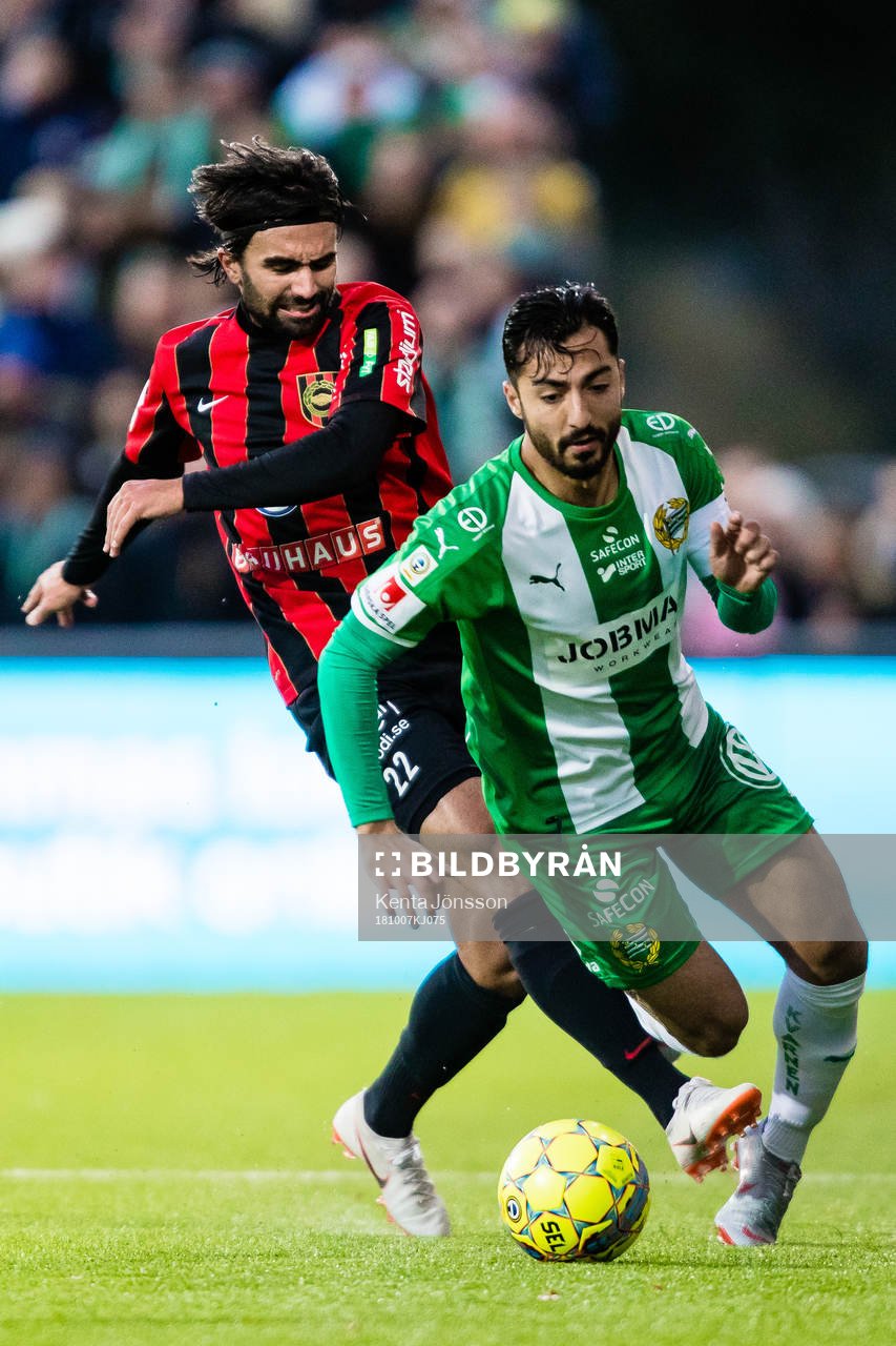 Hammarbys Jiloan Hamad och Brommapojkarnas Markus Gustafsson