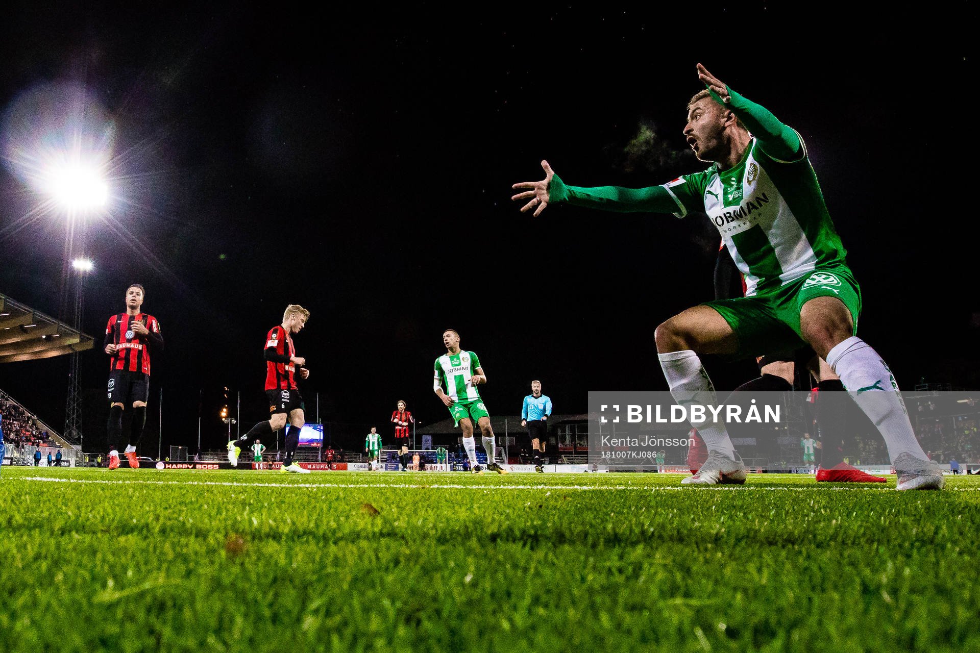 Hammarbys Muamer Tankovic reagerar