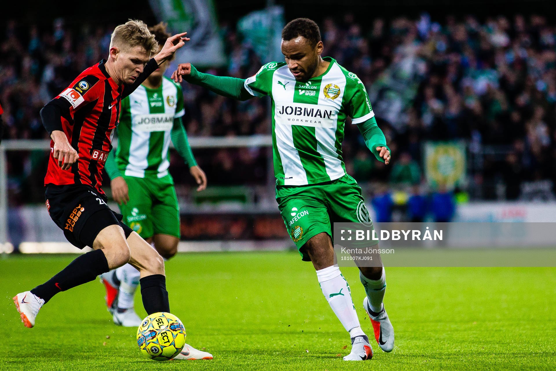 Brommapojkarnas Fritiof Björkén och Hammarbys