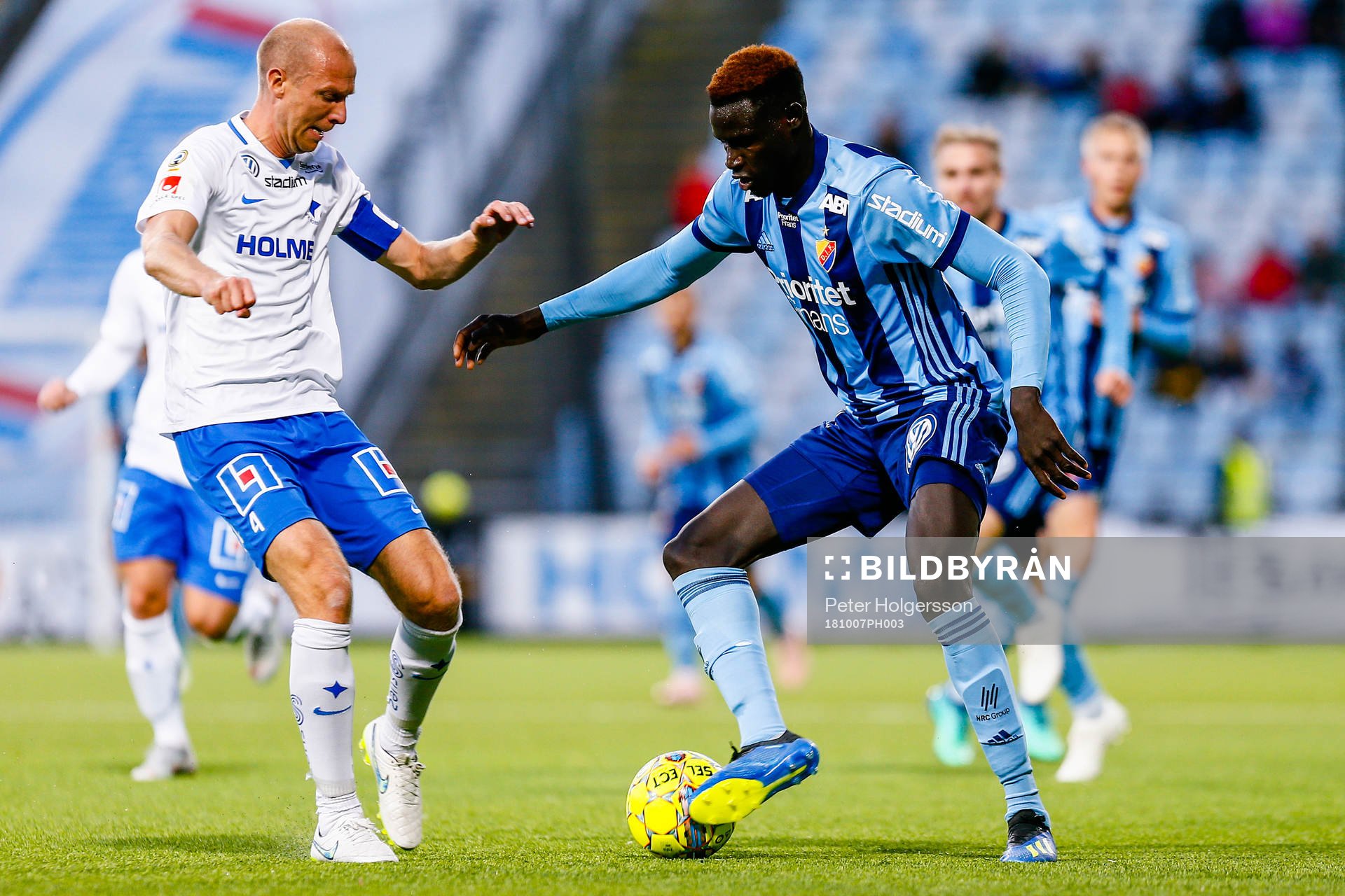 Norrköpings Andreas Johansson och Djurgårdens Aliou Badji