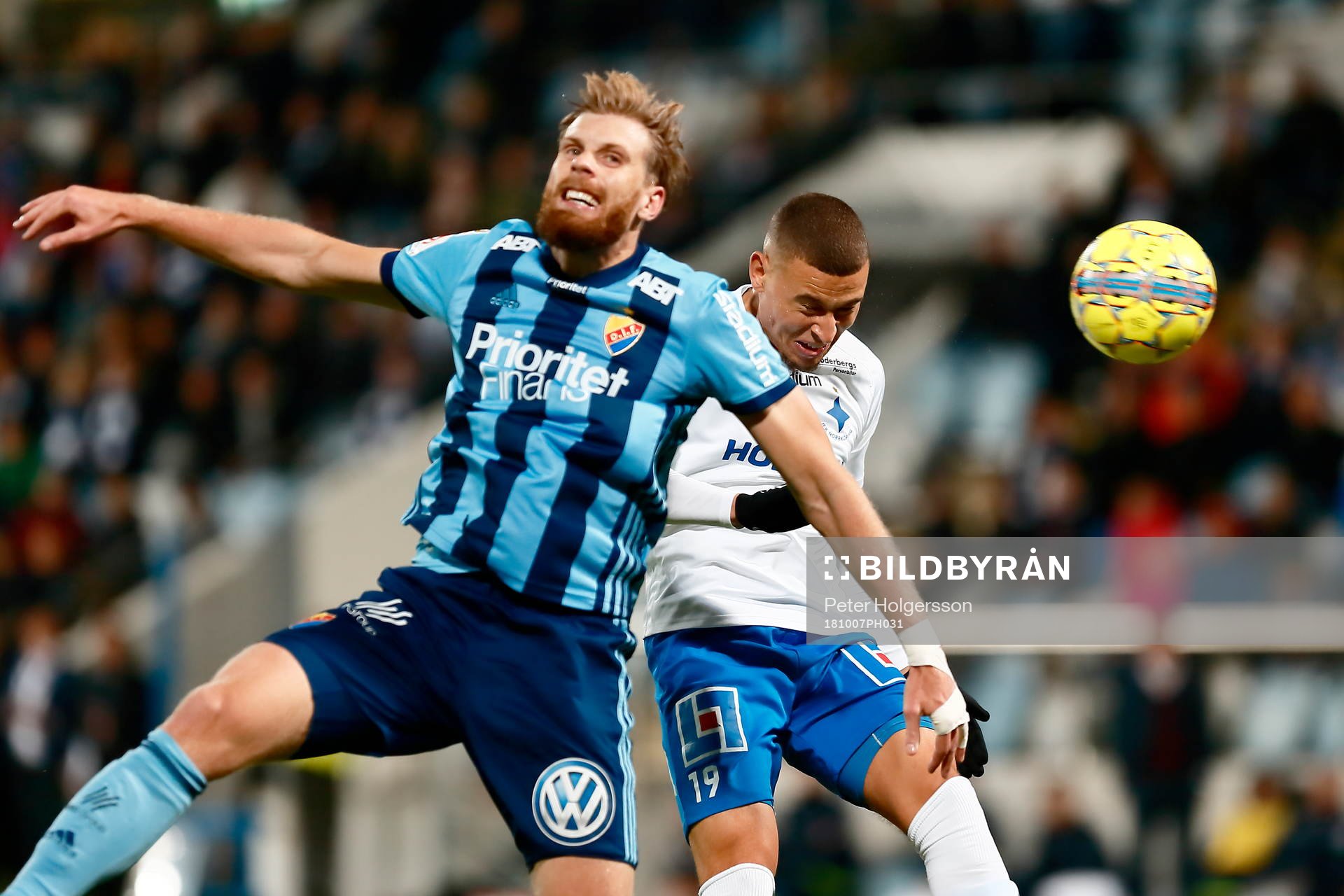 Djurgårdens Niklas Gunnarsson och Norrköpings Jordan