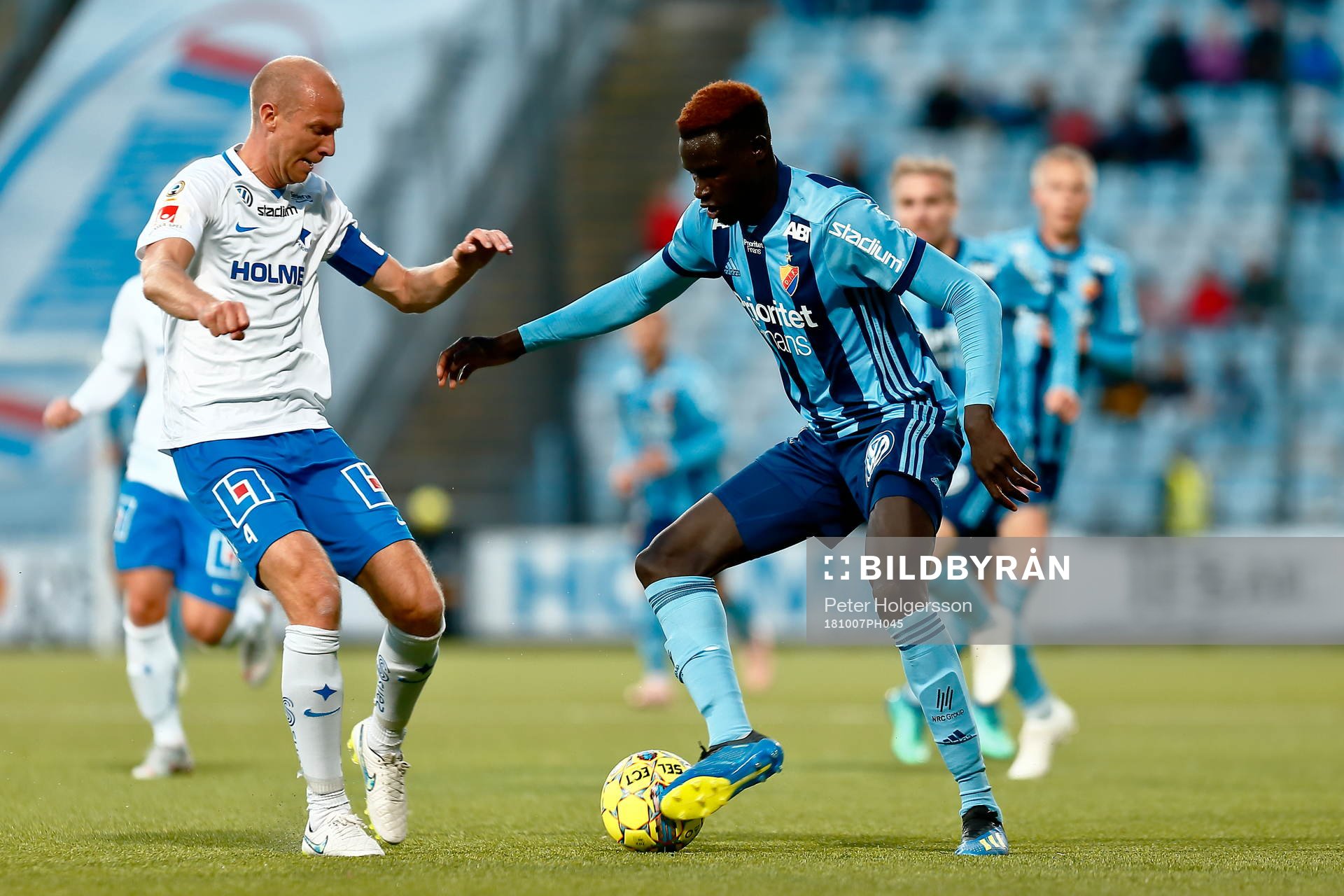 Norrköpings Andreas Johansson och Djurgårdens Aliou Badji