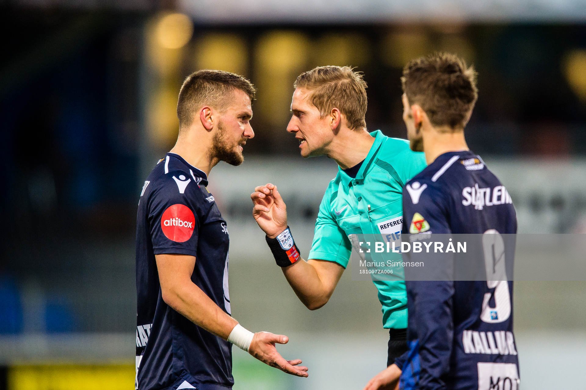 Flamur Kastrati of Kristiansund and Espen Andreas Eskås,