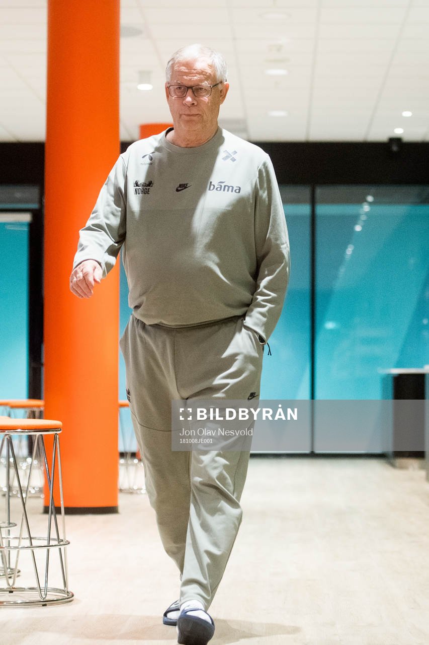Lars Lagerbäck, head coach of Norway