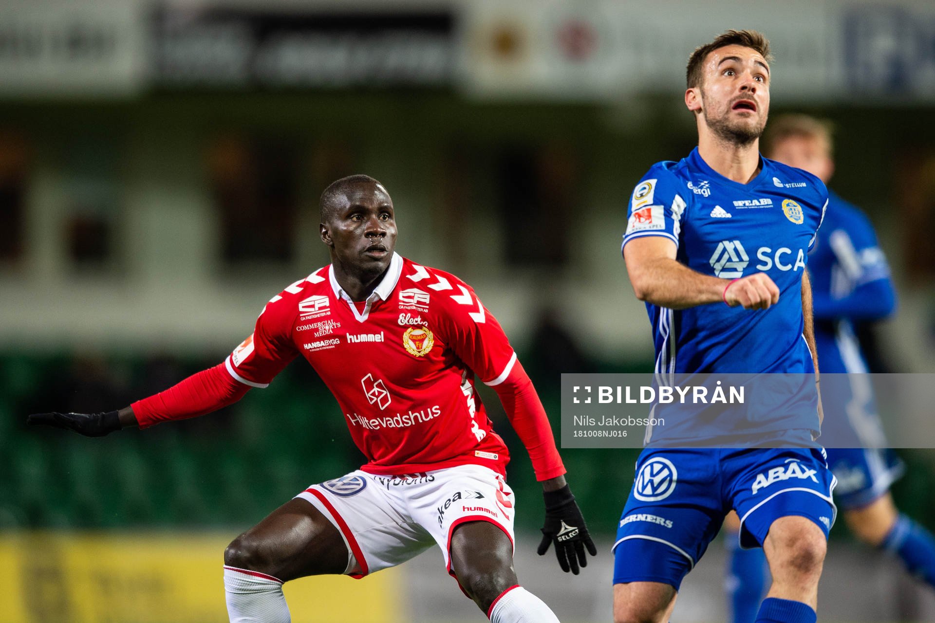 Kalmars Papa Alioune Diouf och Sundsvalls Carlos Gracia