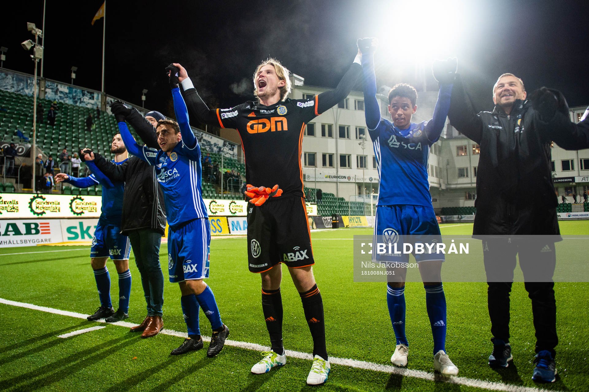 Sundsvalls David Haro Iniesta, målvakt William Eskelinen