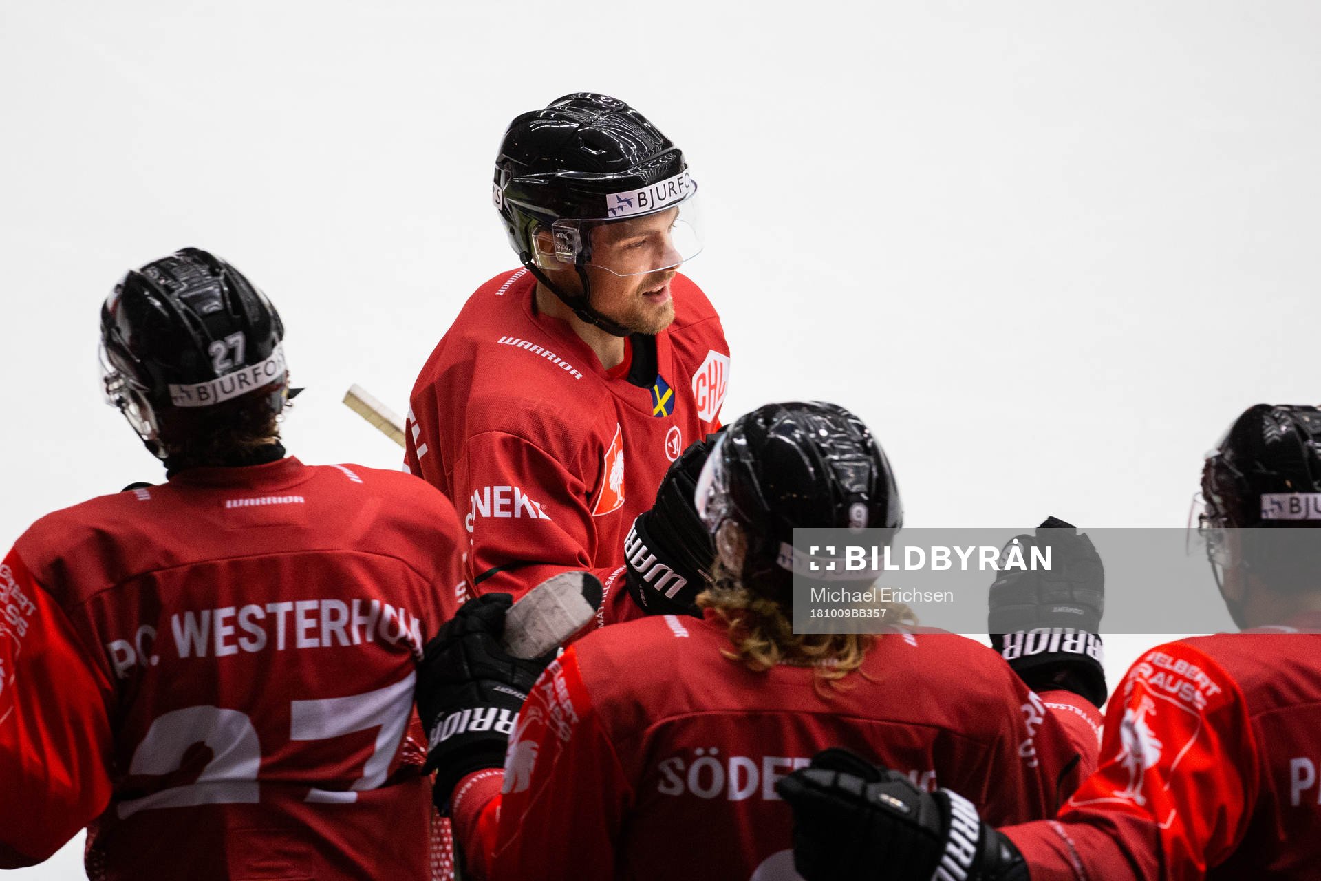 Mats Rosseli Olsen of Frölunda celebrates