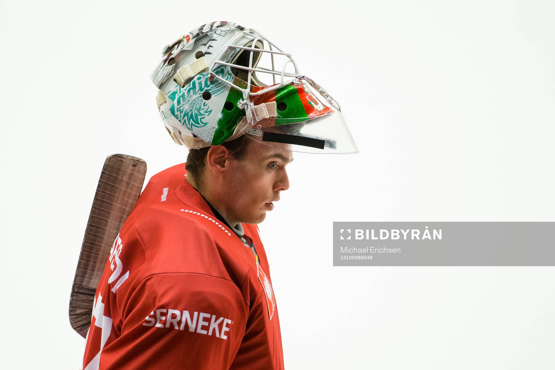 Goalkeeper Johan Gustafsson of Frölunda