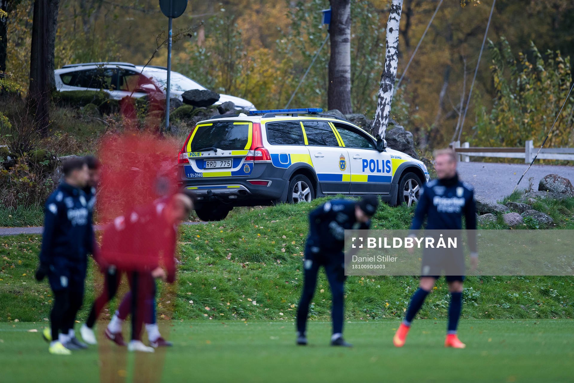Polisen på plats