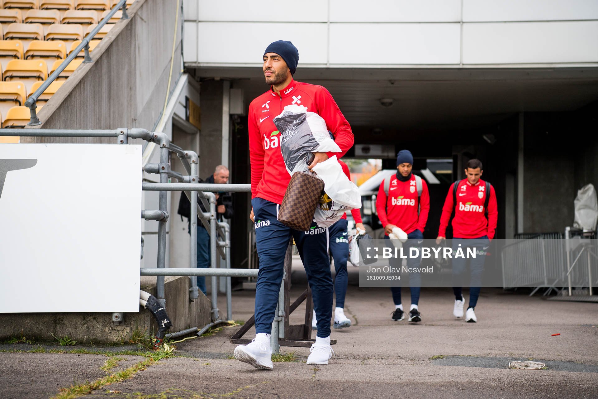 Haitam Aleesami of Norway arrives