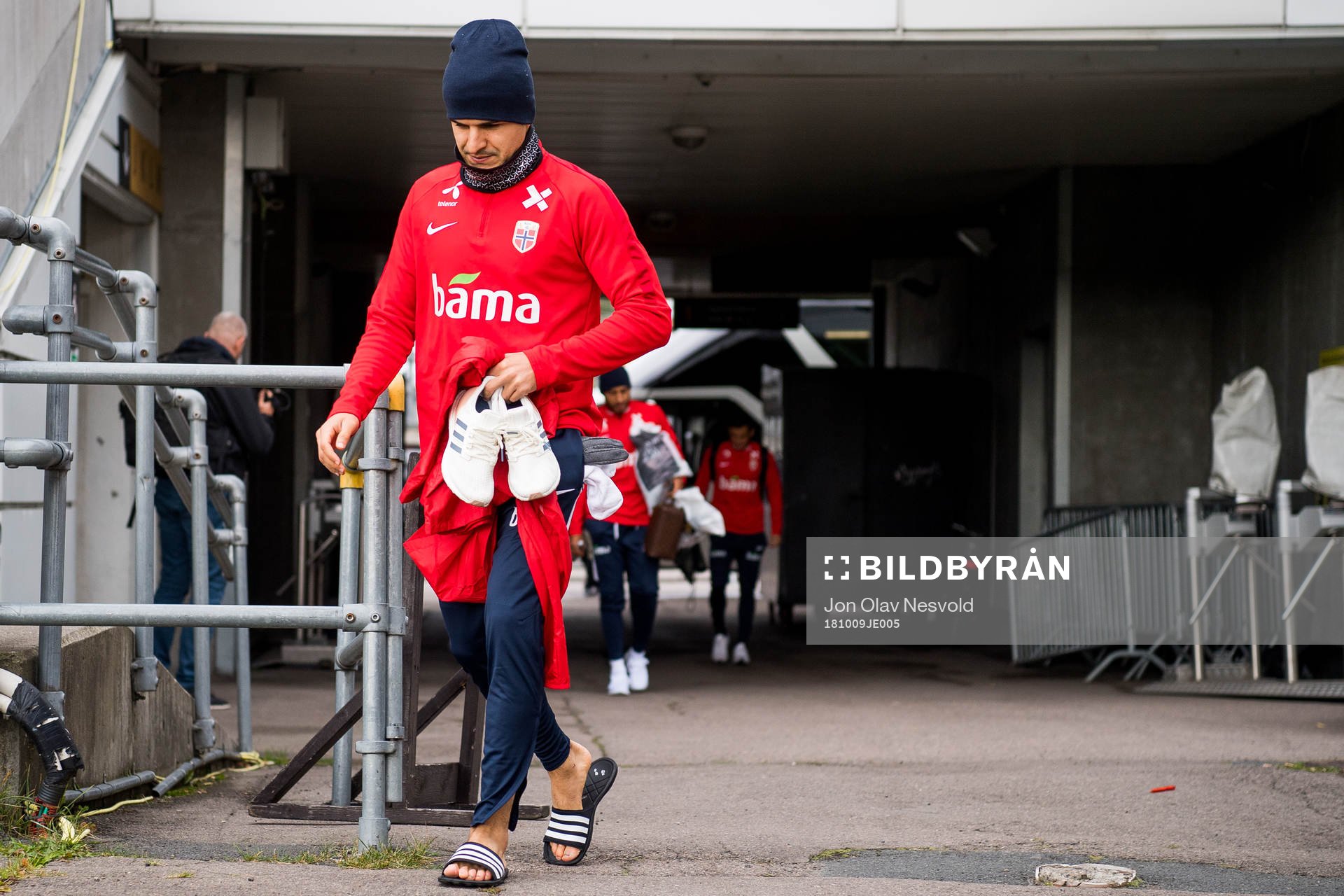 Tarik Elyounoussi of Norway arrives
