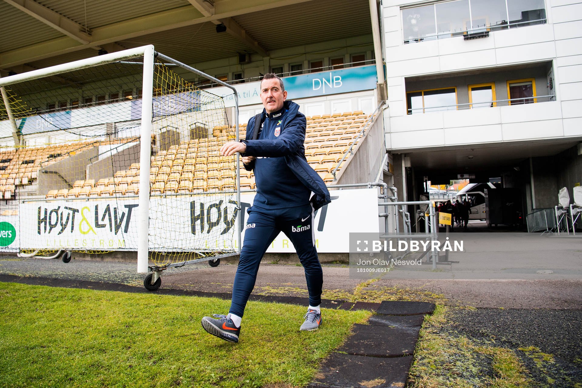 Per Joar Hansen, assistant coach of Norway, arrives