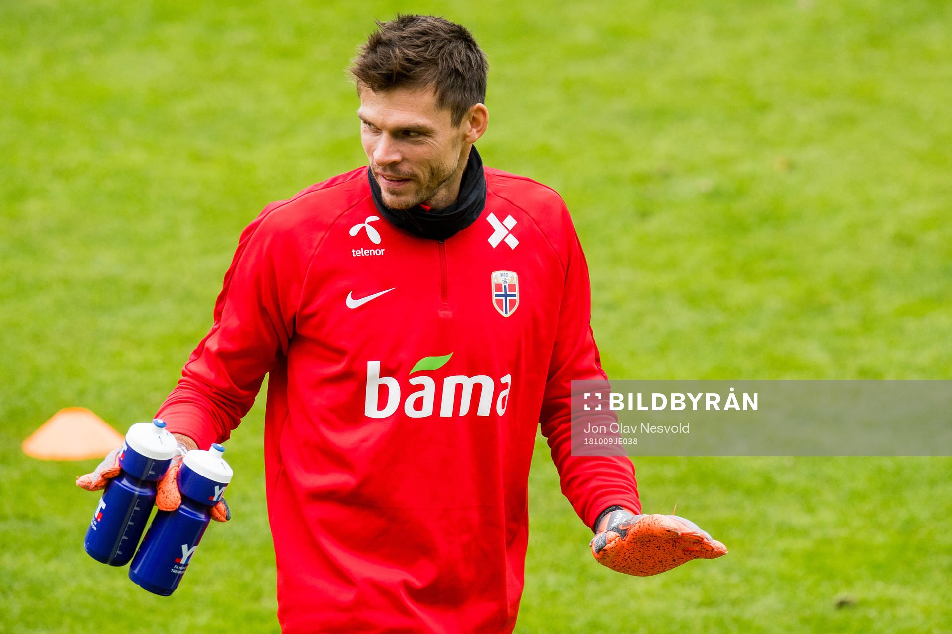 Goalkeeper Rune Almenning Jarstein of Norway