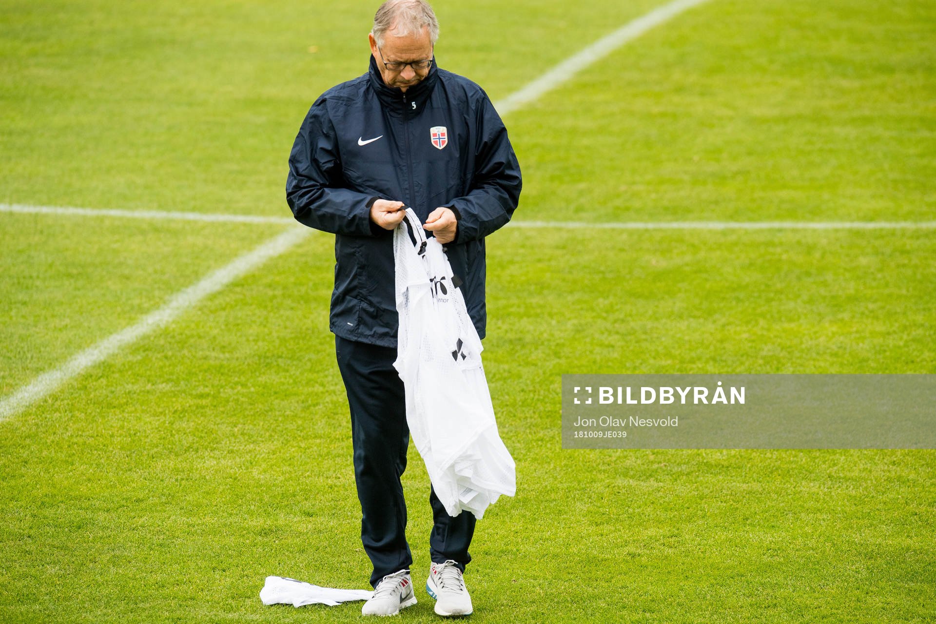 Lars Lagerbäck, head coach of Norway