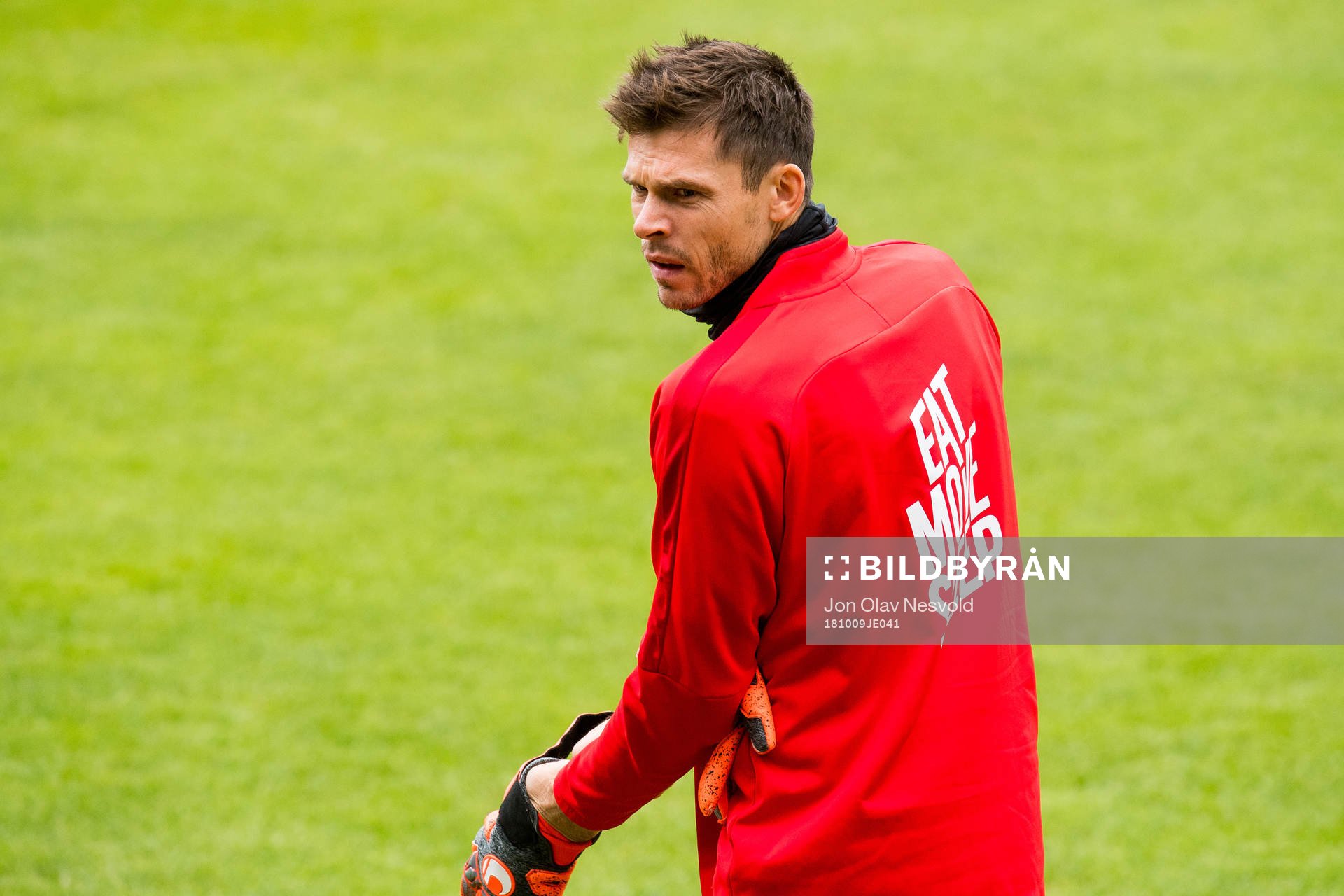 Goalkeeper Rune Almenning Jarstein of Norway