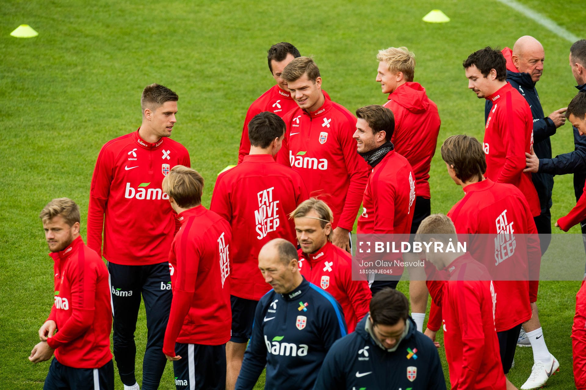 Alexander Sørloth and Håvard Nordtveit of Norway