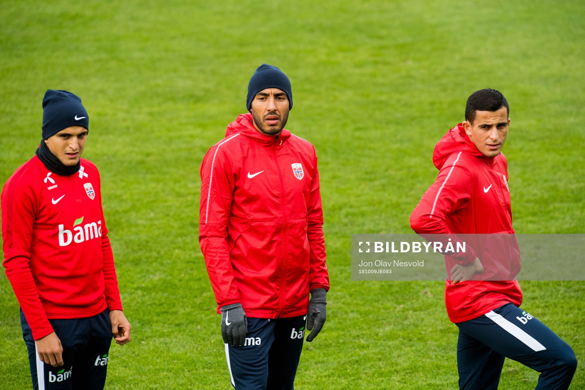 Mohamed Elyounoussi, Haitam Aleesami and Omar Elabdellaoui