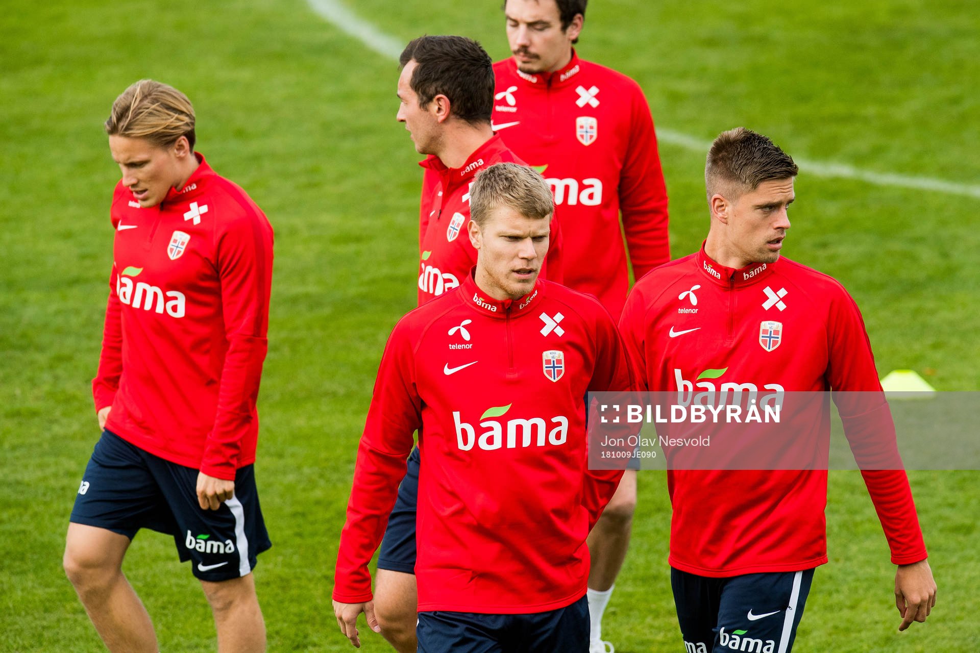 Jonas Svensson, Sigurd Rosted and Markus Henriksen of Norway