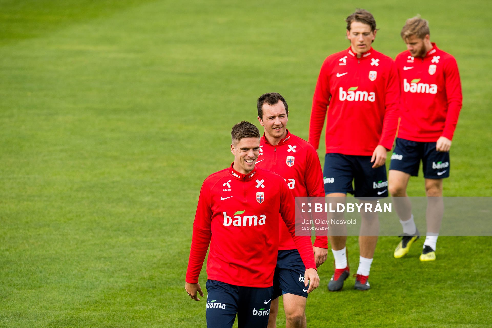 Markus Henriksen, Even Hovland, Sander Berge and Fredrik